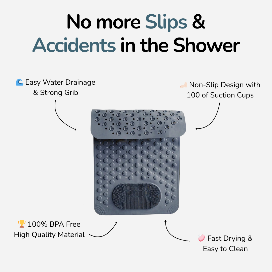 Flenura Non-Slip Shower Mat